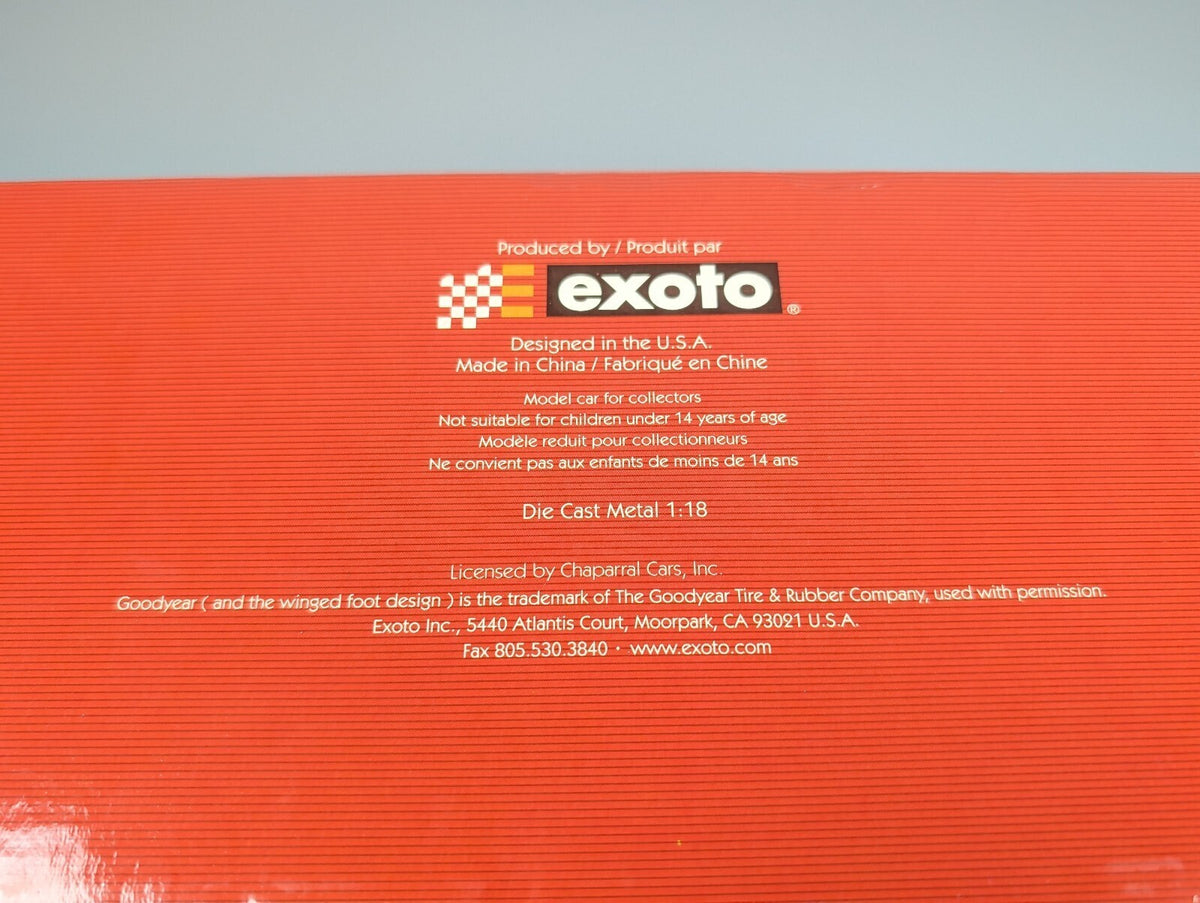 Exoto 1:18 Chaparral 2C #65 Hap Sharp 1965 LA Times GP Winner RLG18147 NIB