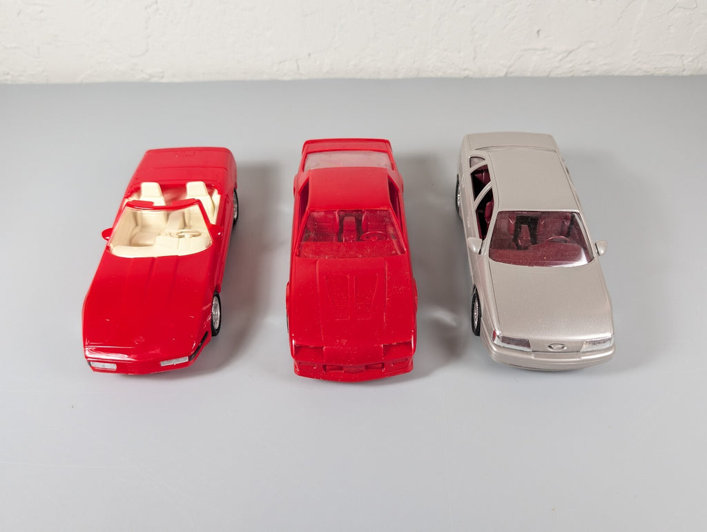 Ertl Dealer Promo Lot of 3 1992 Corvette Convertible 1989 Camaro IROC-Z Taurus