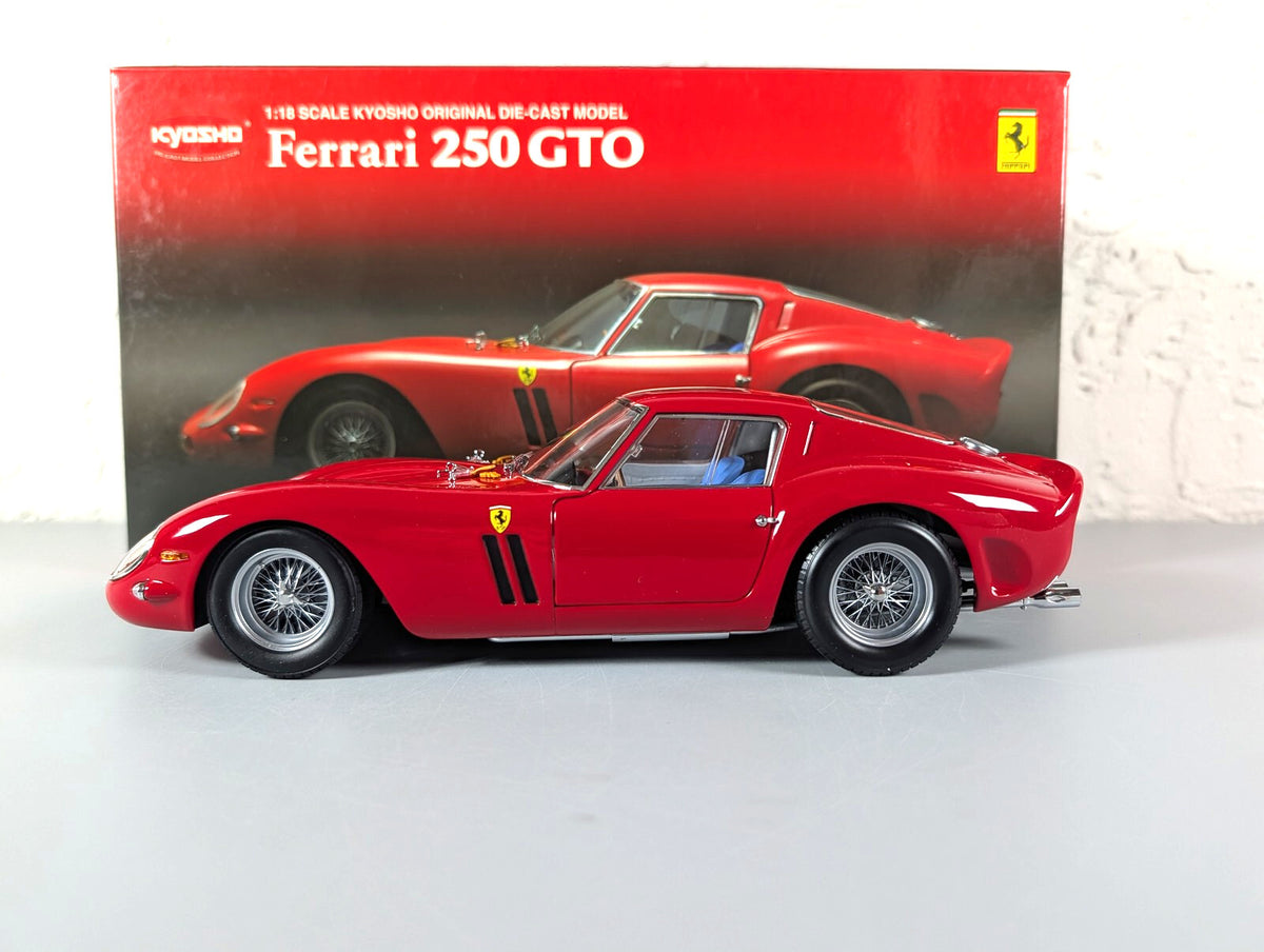Kyosho 1:18 Ferrari 250 GTO Red 08431R Diecast Car Opening Doors Hood w/ Box