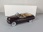 Danbury Mint 1949 Mercury Convertible 1:24 Diecast Maroon Limited Edition w/Box