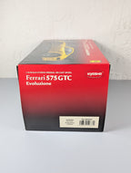 Kyosho 1:18 Ferrari 575 GTC Evoluzione Yellow 08392C Diecast Race Car with Box
