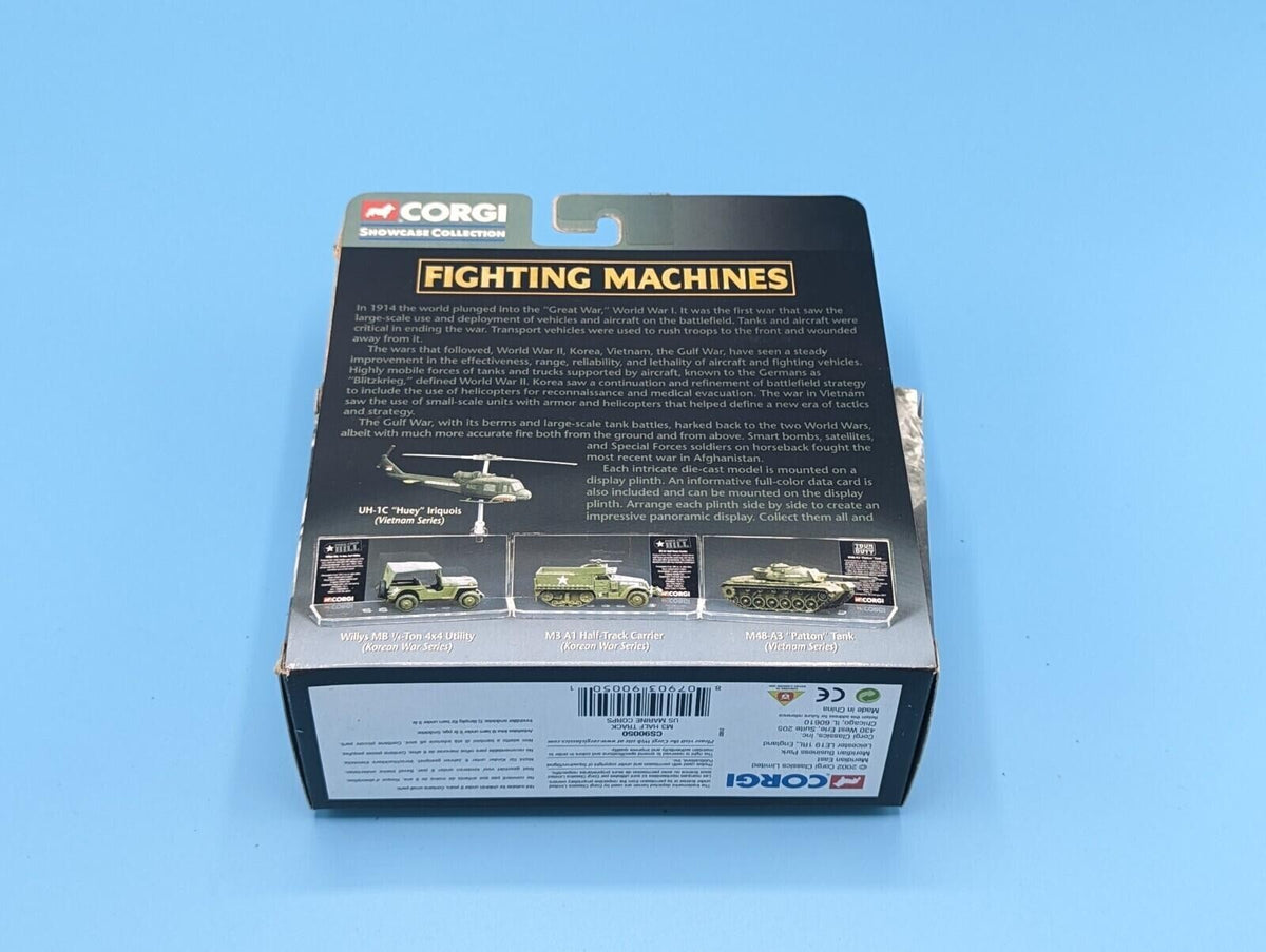 2005 Corgi Fighting Machines WWII M3 Half Track US Marine Corps CS90050 NIB 1:72