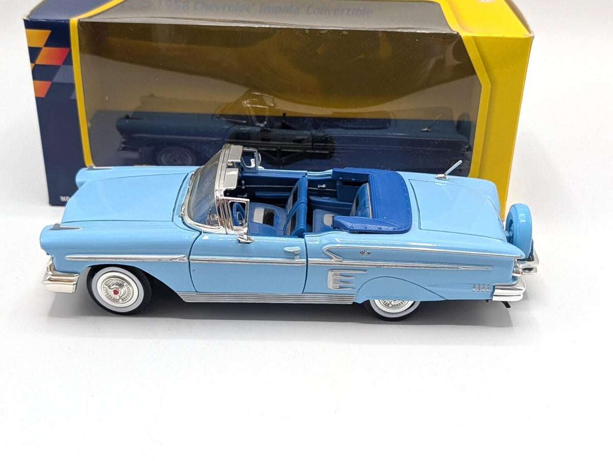 Motor Max 1958 Chevrolet Impala Convertible Light Blue 1:24 Die-Cast 73200