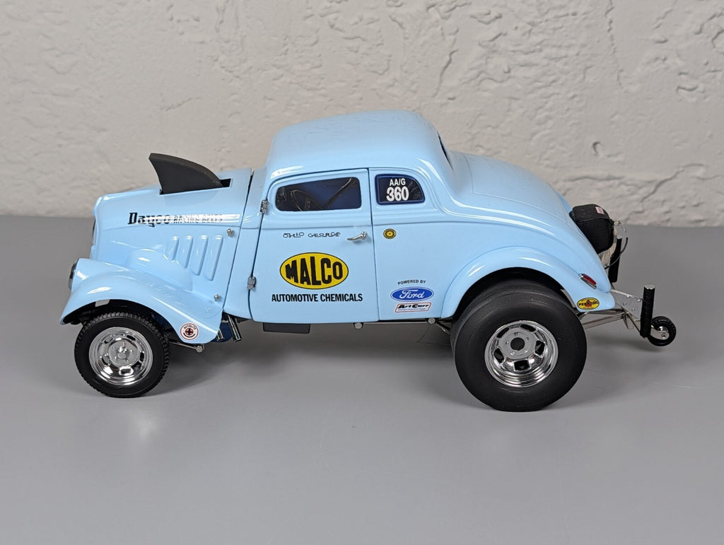 “Ohio George” Montgomery ‘33 Willys Gasser drag race 1:18 1933 Precision Malco