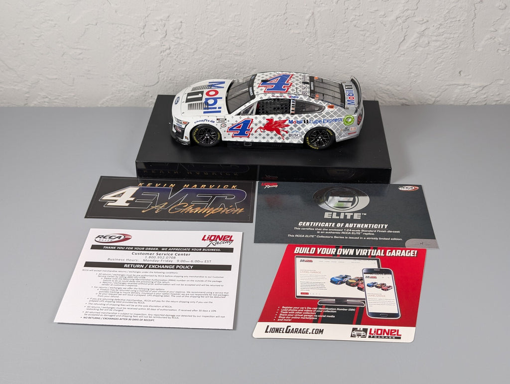 Kevin Harvick #4 Mobil 1 Car Care 2023 Mustang RCCA Elite 1:24 DIN 55/113