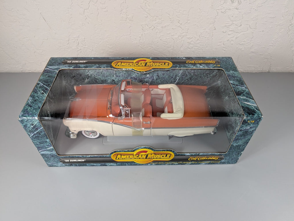 Ertl American Muscle 1956 Ford Fairlane Sunliner Convertible 1:18 Diecast NIB