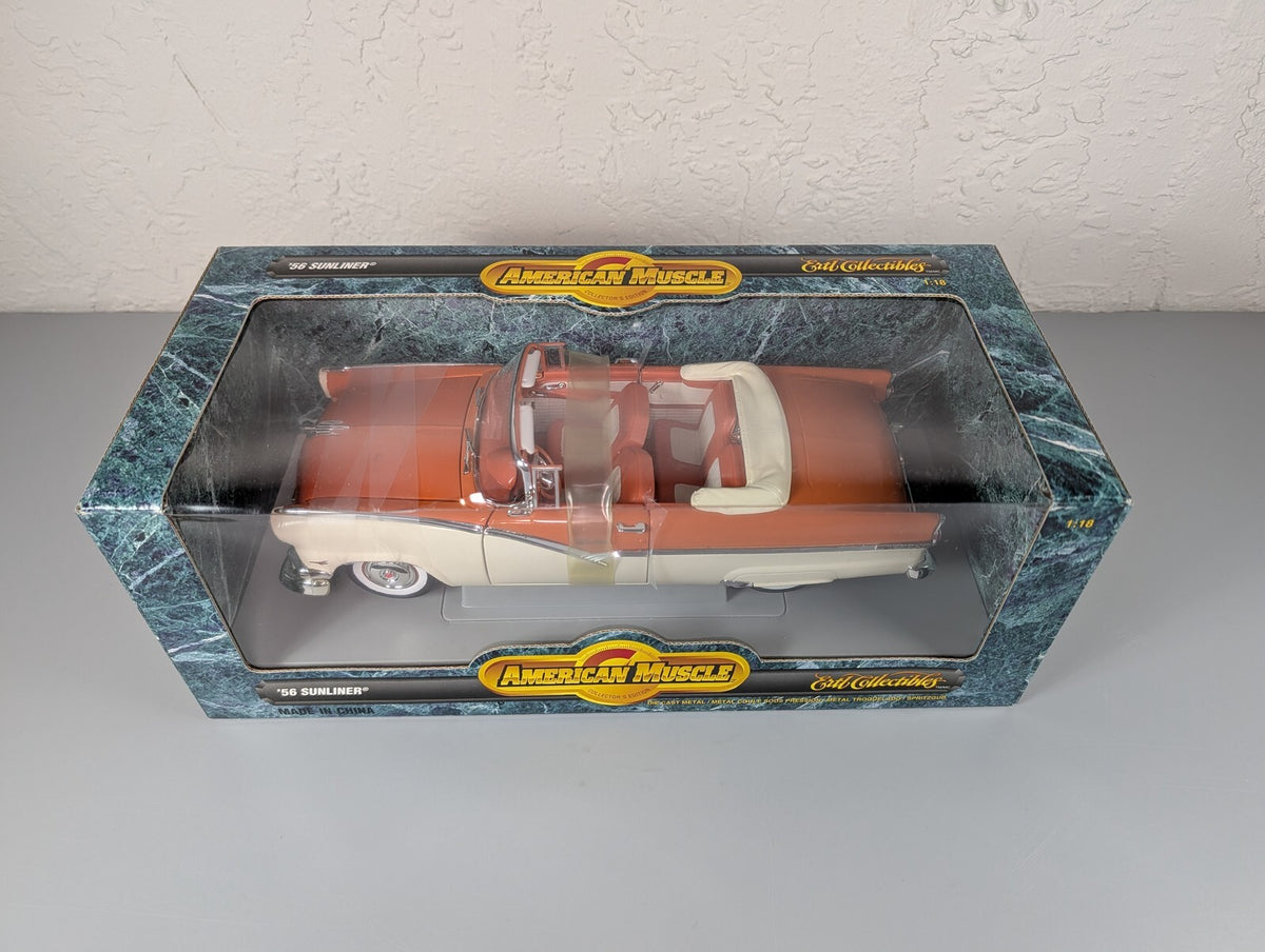 Ertl American Muscle 1956 Ford Fairlane Sunliner Convertible 1:18 Diecast NIB
