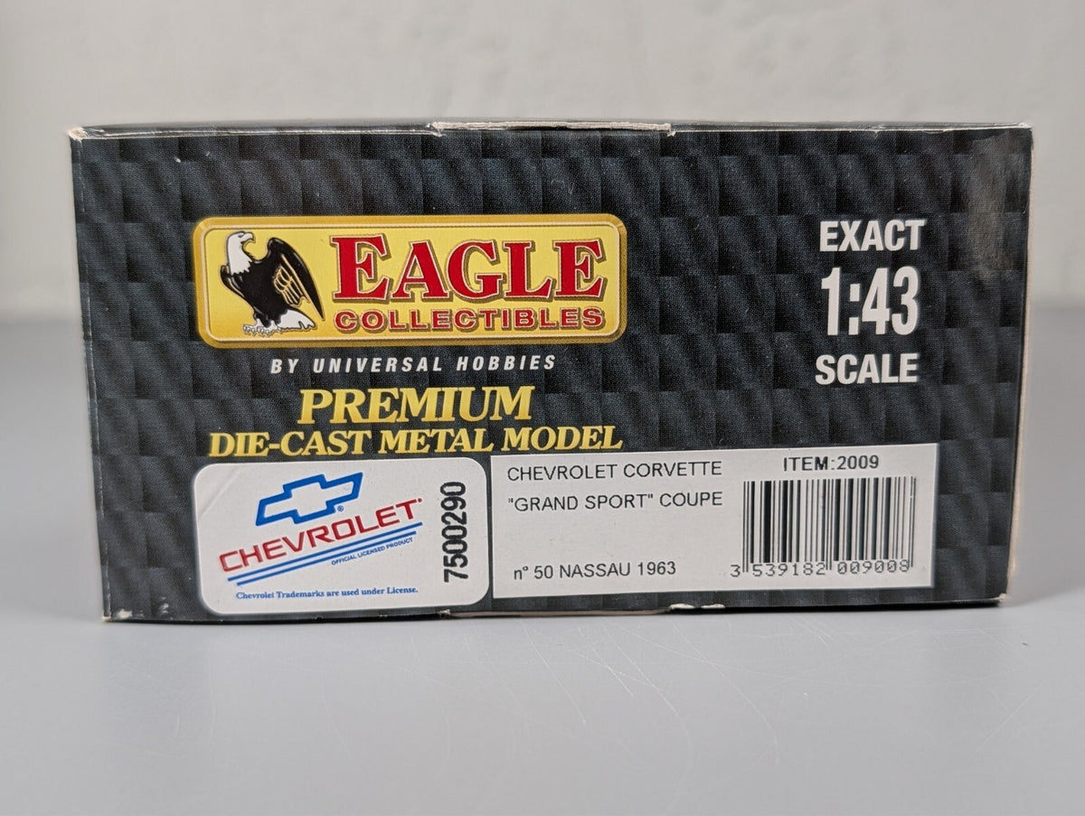 Eagle Collectibles Universal Hobbies 1963 Corvette Grand Sport #50 Nassau 1:43