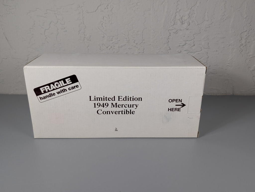 Danbury Mint 1949 Mercury Convertible 1:24 Diecast Maroon Limited Edition w/Box