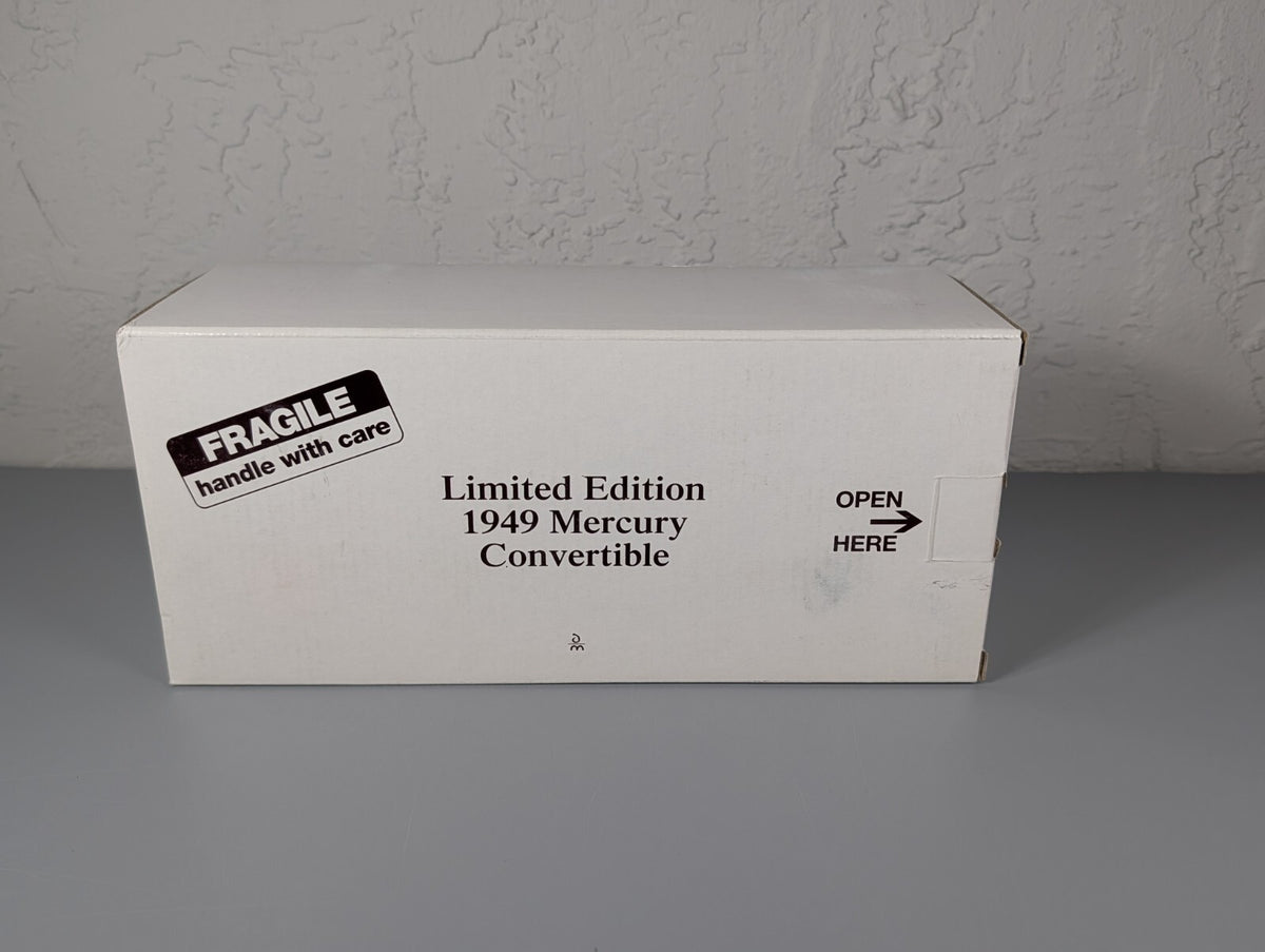 Danbury Mint 1949 Mercury Convertible 1:24 Diecast Maroon Limited Edition w/Box