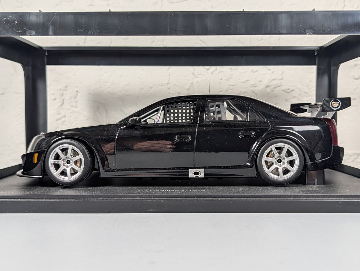 AutoArt 1:18 Cadillac CTS-V Race Car Plain Body Black Limited 3000 Diecast