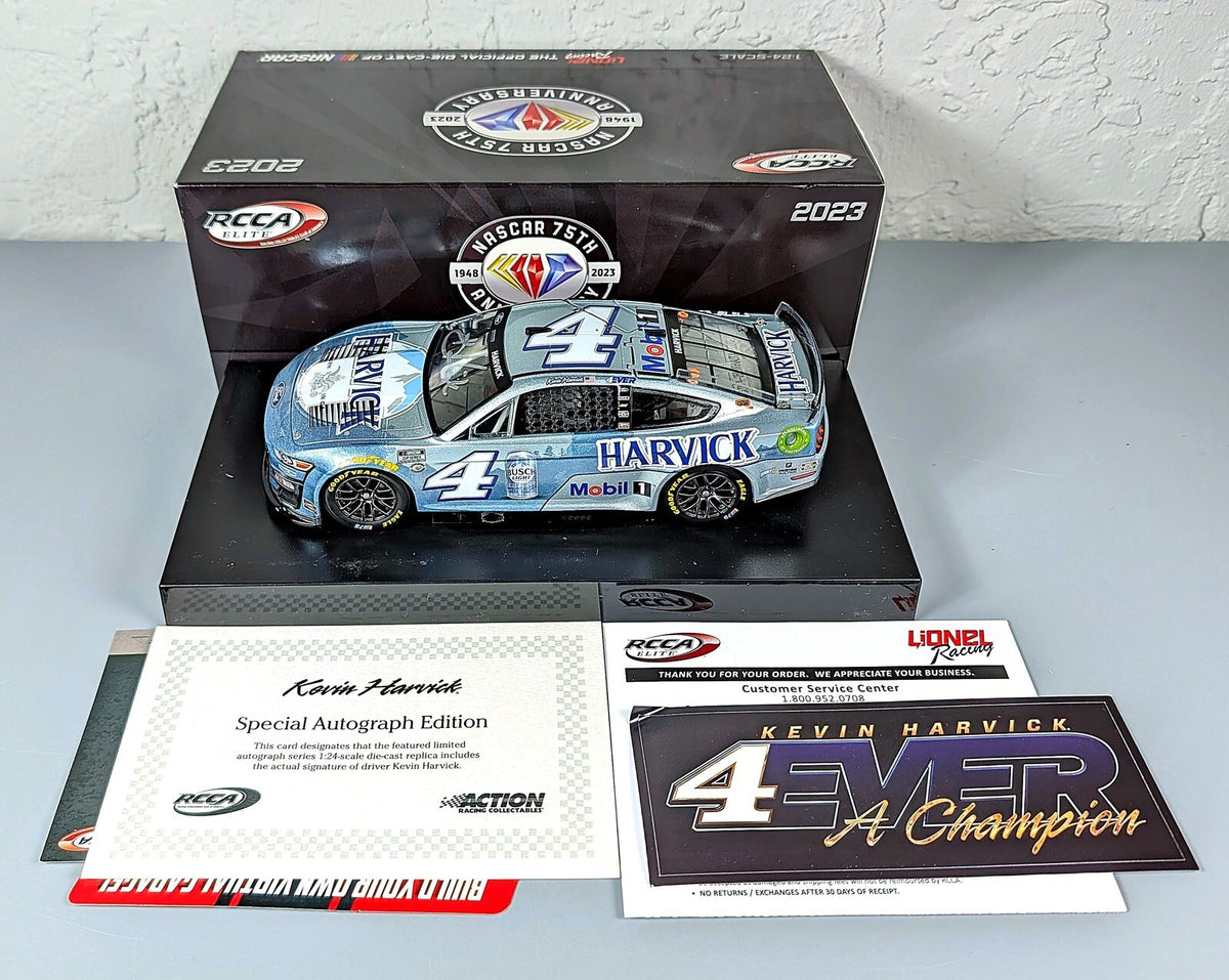 Lionel Kevin Harvick #4 2023 Farewell AUTO DIN 32/100 1:24 Diecast Elite