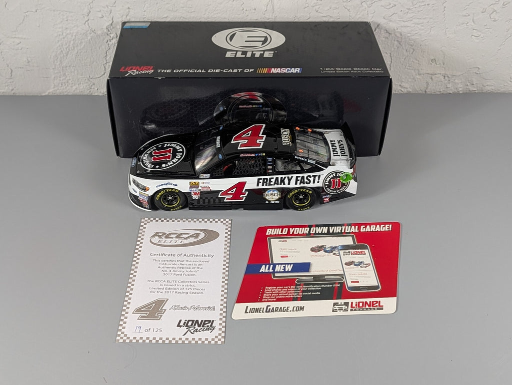 Kevin Harvick #4 Jimmy John's 2017 Ford Fusion RCCA Elite 1:24 DIN 19/125