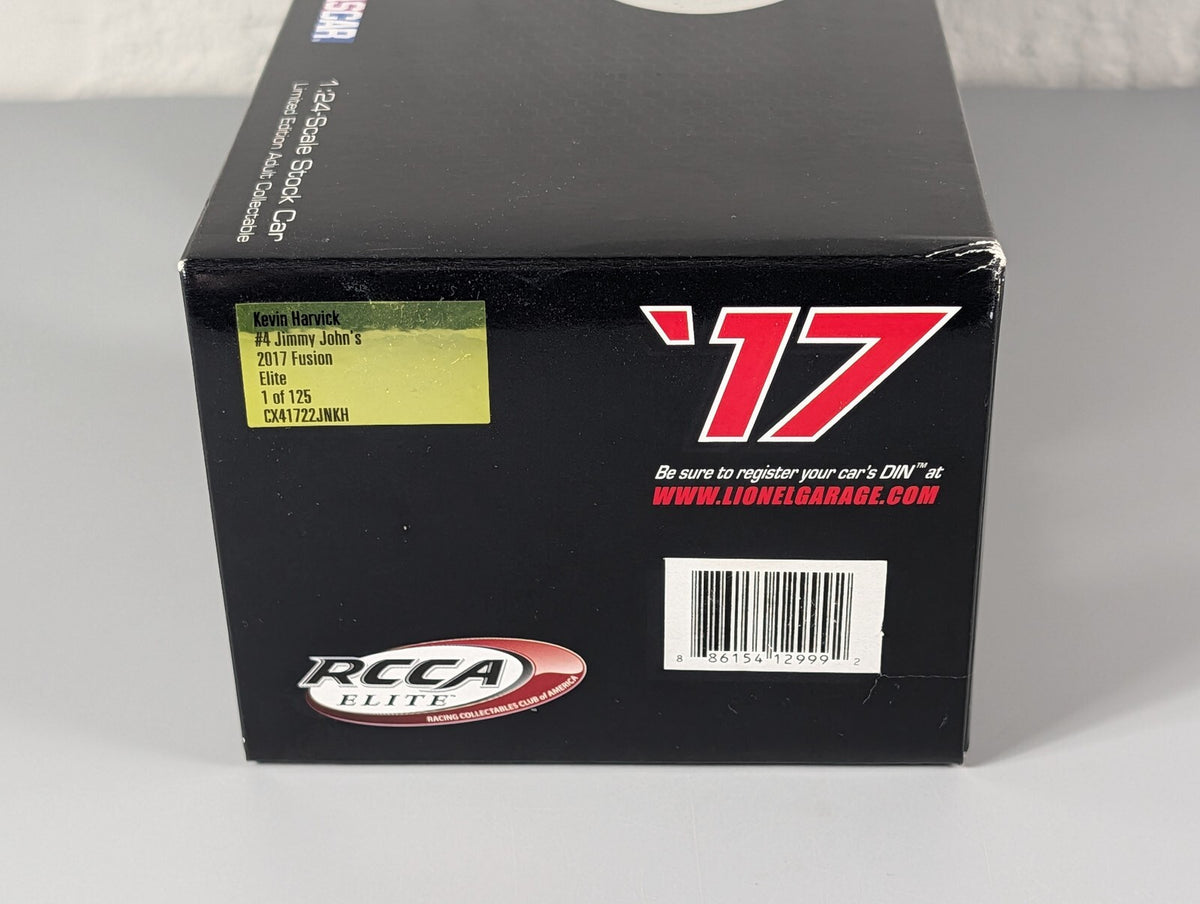 Kevin Harvick #4 Jimmy John's 2017 Ford Fusion RCCA Elite 1:24 DIN 19/125
