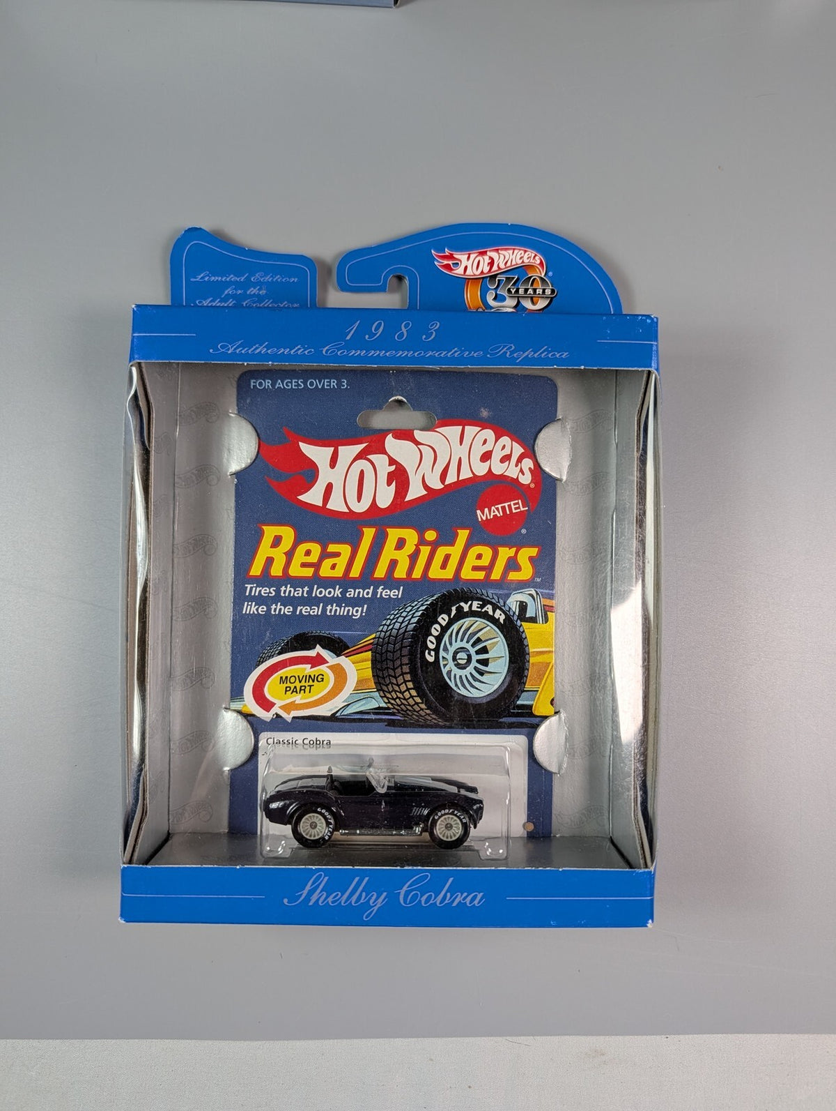 Hot Wheels 30th Anniversary 1983 Shelby Cobra Real Riders Commemorative Replica