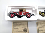 Lot of 3 National Motor Museum Mint Diecast Cars 1:32 Scale w/ COA Certificates