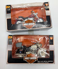 Lot of 2 Maisto Harley-Davidson 1:18 Series 9 Arkansas & Series 13 Fat Boy