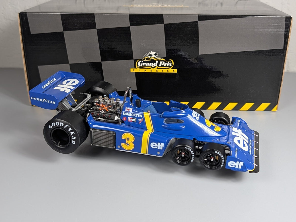 Exoto Grand Prix Classics 1:18 Tyrrell Ford P34 #3 Scheckter F1 6-Wheeler w/Box