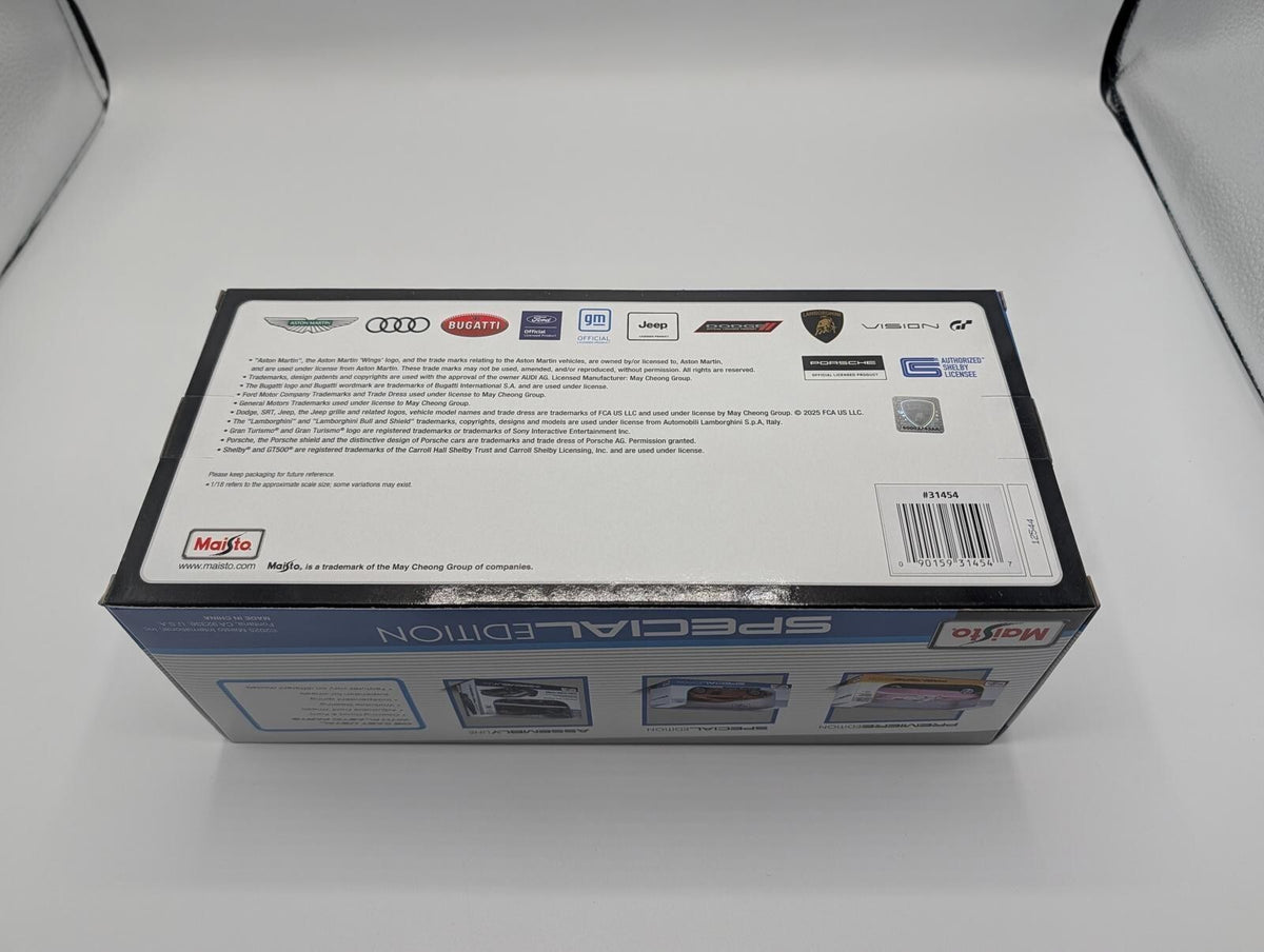 Maisto 1/18 Lamborghini Lambo V12 Vision Gran Turismo Blue Diecast Car 31454 New