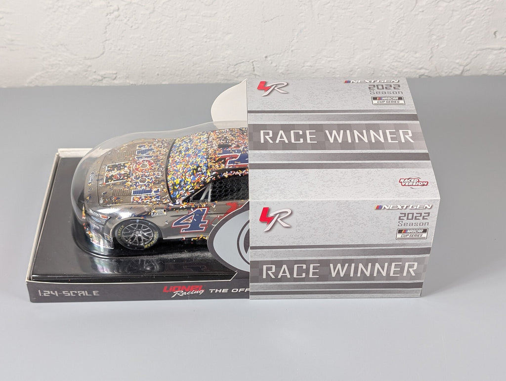 Kevin Harvick #4 Mobil 1 Richmond Win 2022 Mustang Elite Chrome 1:24 DIN 27/57