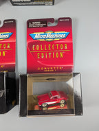 Micro Machines Corvette Collector Edition Lot of 5 Galoob 1998 CE3 CE7 CE8 CE11