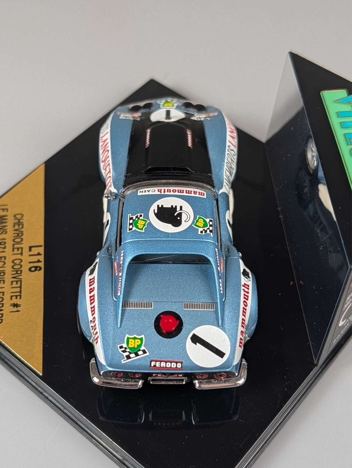 Vitesse L116 Corvette #1 Le Mans 1971 Ecurie Leopard Lanquetot 1:43 Diecast Case