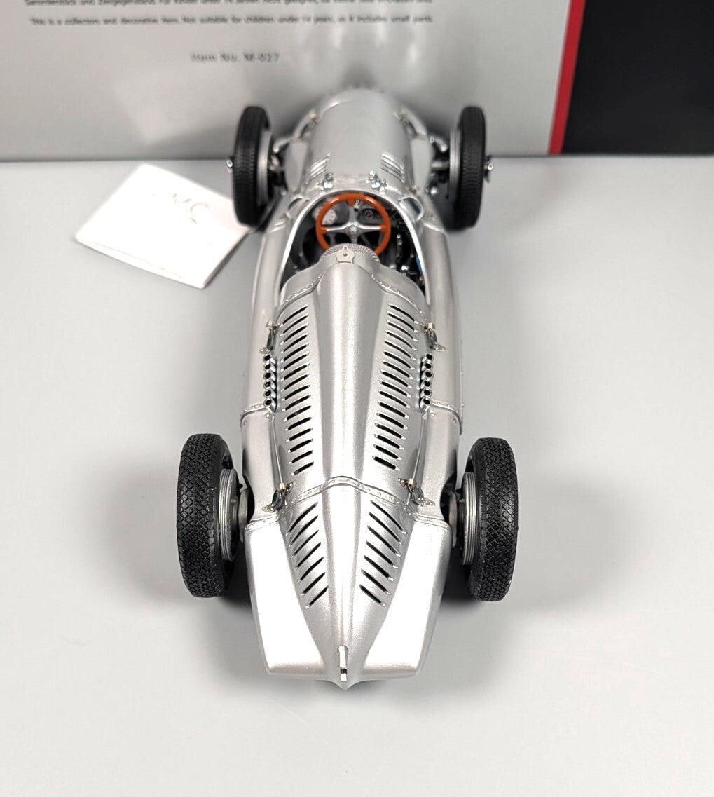 CMC 1:18 Auto Union Type D 1938-1939 Silver Arrow Diecast M-027 #14614 Mint