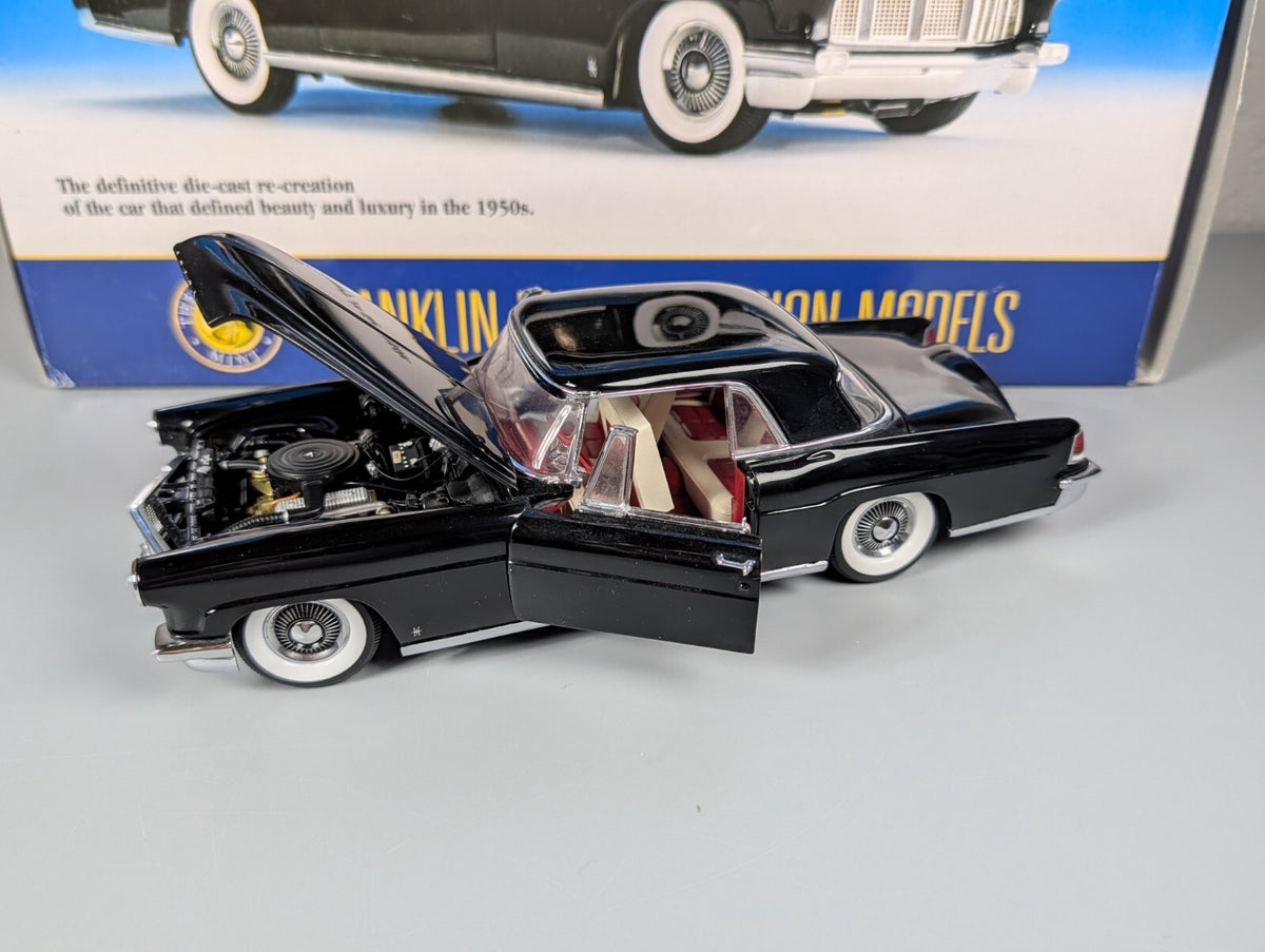 Franklin Mint 1956 Lincoln Continental Mark II 1:24 Diecast Black w/ Box