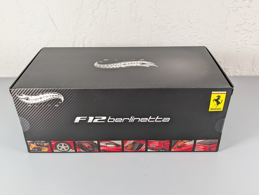 Hot Wheels Elite 1:18 Ferrari F12 Berlinetta Red X5474 Diecast Factory Sealed