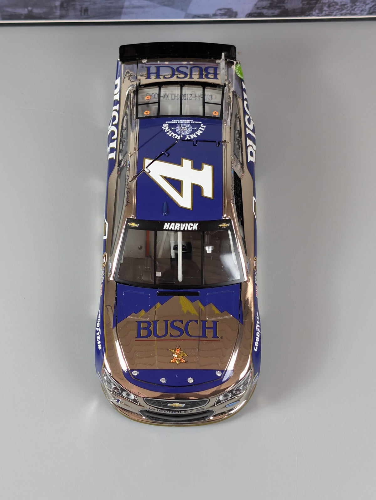 Kevin Harvick #4 Busch Darlington 2016 Chevy SS Color Chrome 1:24 DIN 45/96