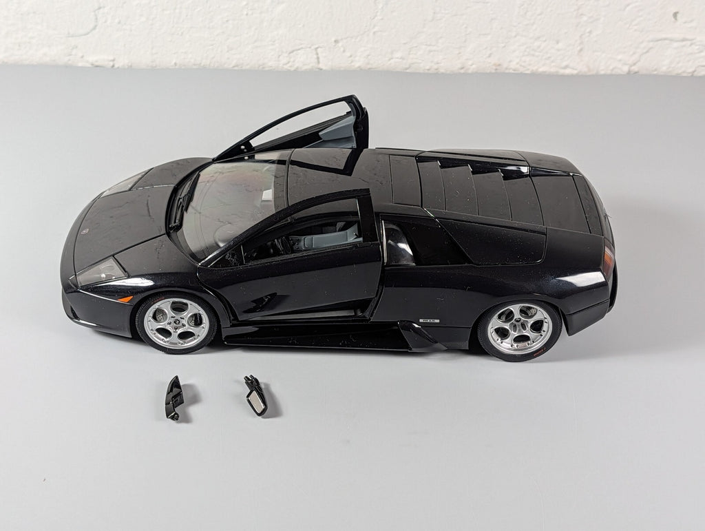 AutoArt 1:18 Lamborghini Murcielago Black Diecast Car No Box Loose Doors