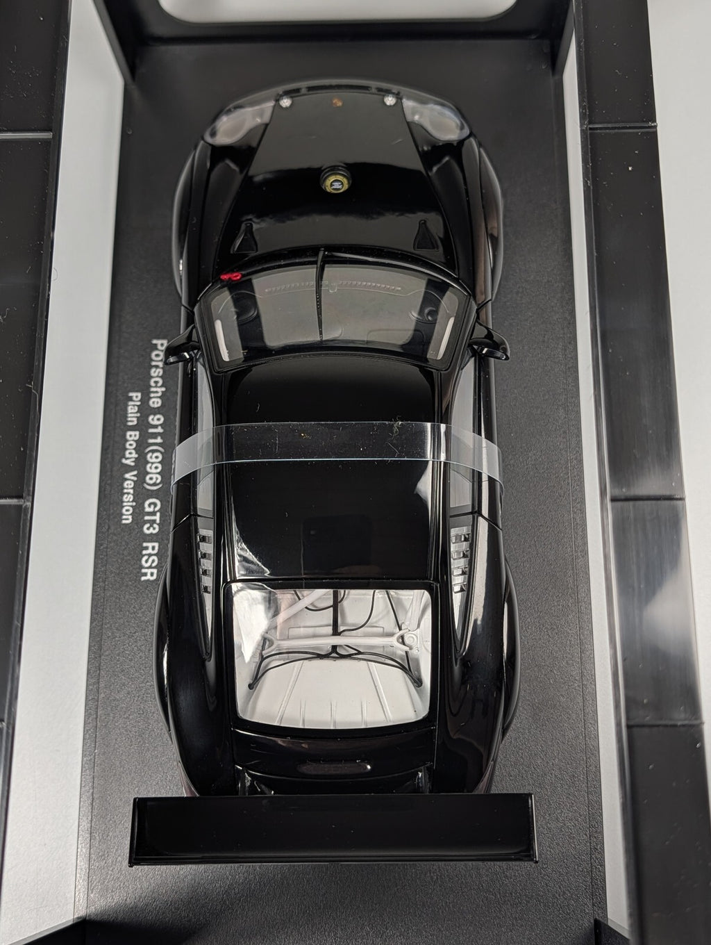 AutoArt 1:18 Porsche 911 996 GT3 RSR Plain Body Version Black Diecast Car