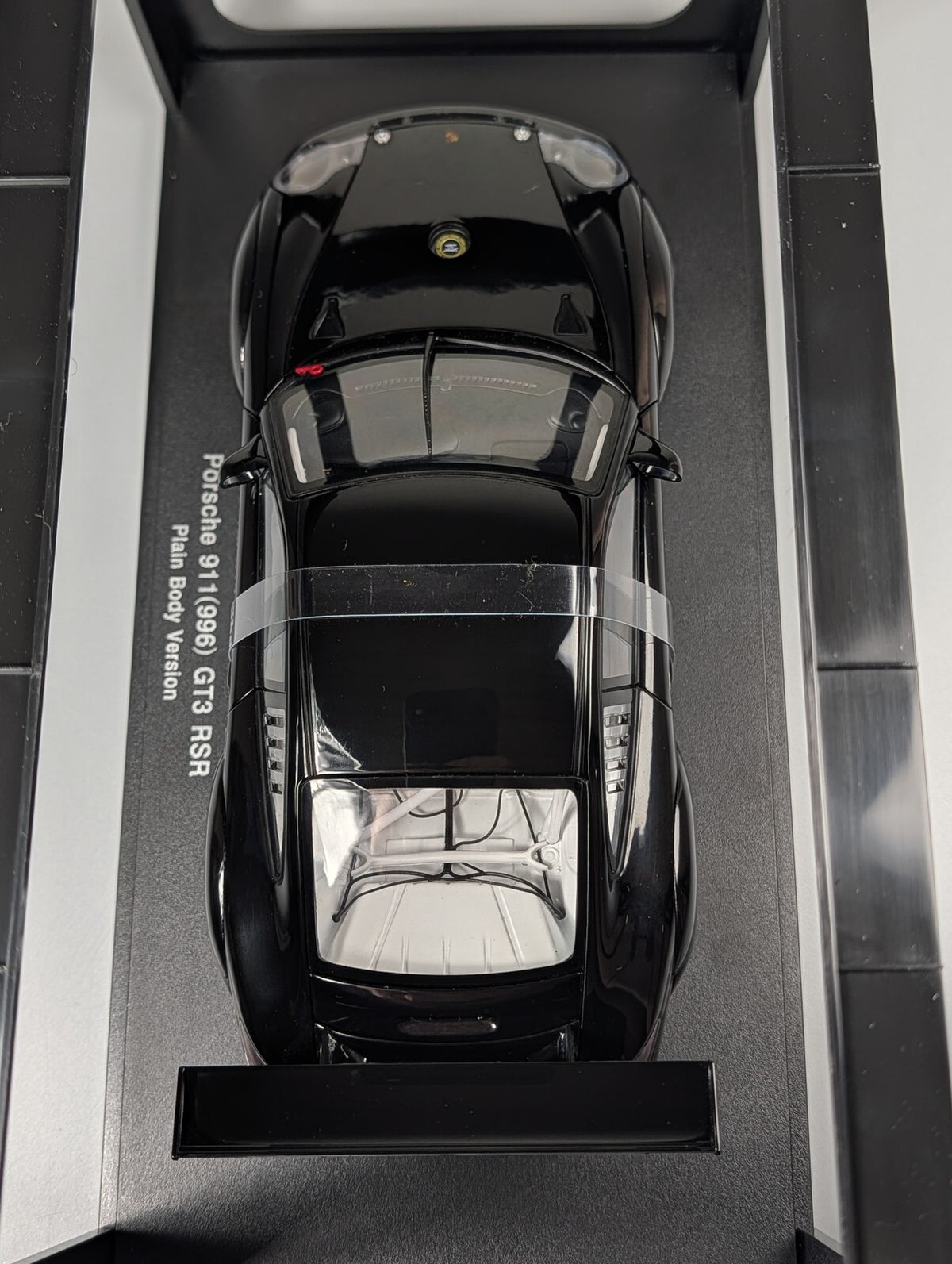 AutoArt 1:18 Porsche 911 996 GT3 RSR Plain Body Version Black Diecast Car