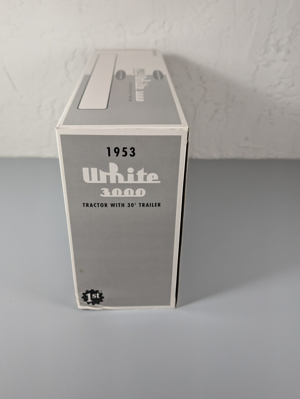 First Gear 1953 White 3000 Tractor 30' Trailer Atlas Van Lines 1:34 Diecast NIB