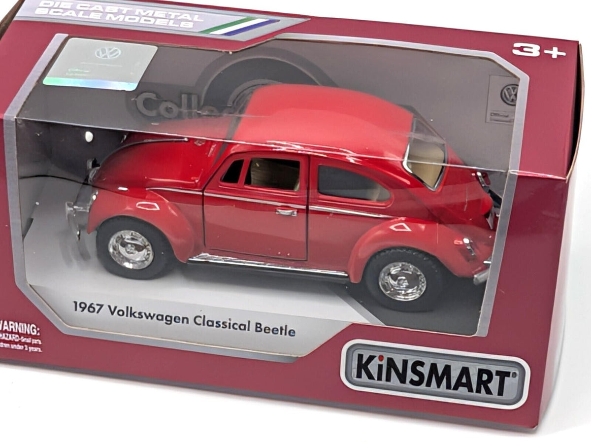 Kinsmart 1967 Volkswagen Classical Beetle Red 1:32 Scale Diecast Model New