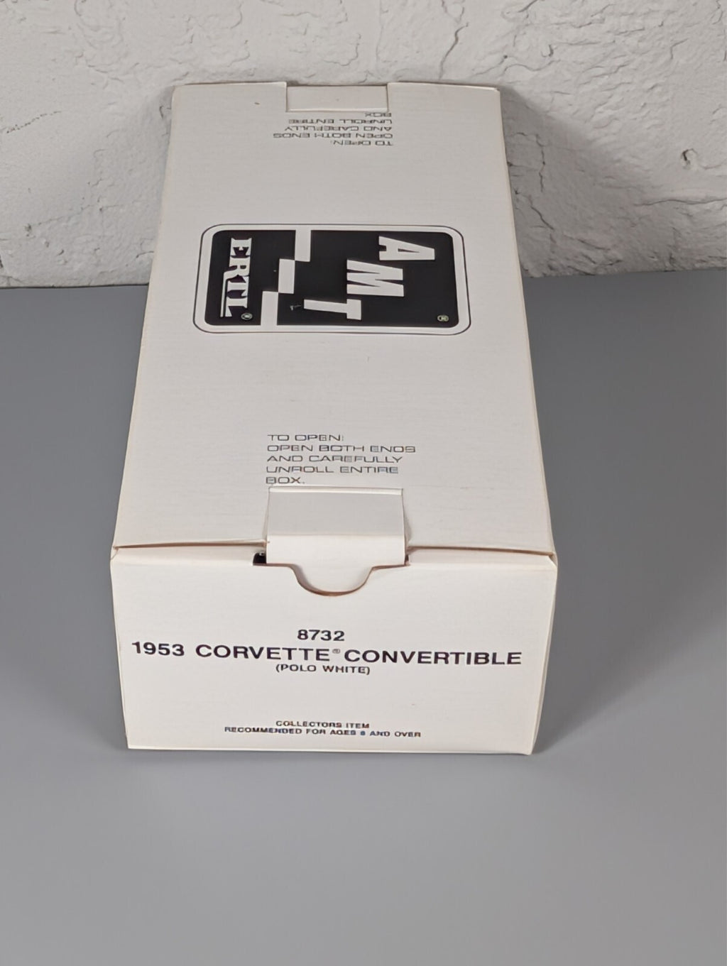 AMT Ertl 1953 Corvette Convertible Polo White 8732 Promo 1:25 Factory Tied