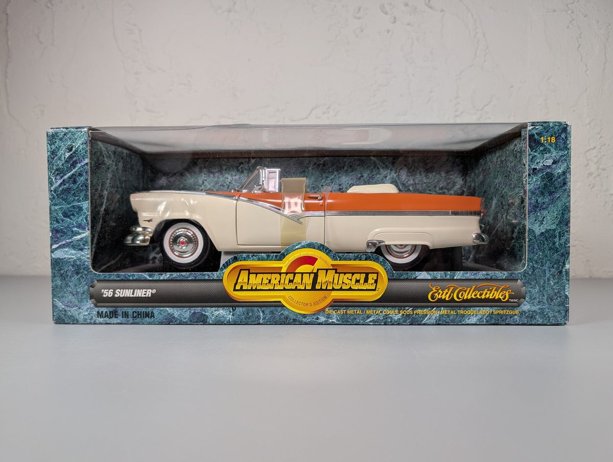 Ertl American Muscle 1956 Ford Fairlane Sunliner Convertible 1:18 Diecast NIB