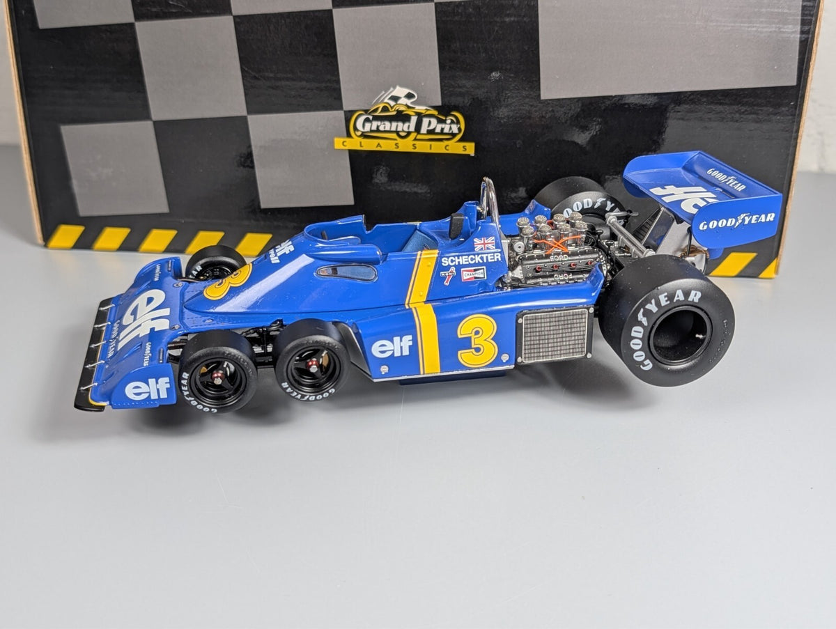 Exoto Grand Prix Classics 1:18 Tyrrell Ford P34 #3 Scheckter F1 6-Wheeler w/Box
