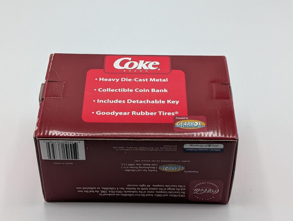 Gearbox Coca-Cola Ford Model T Diecast Metal Collectible Coin Bank Crate Load