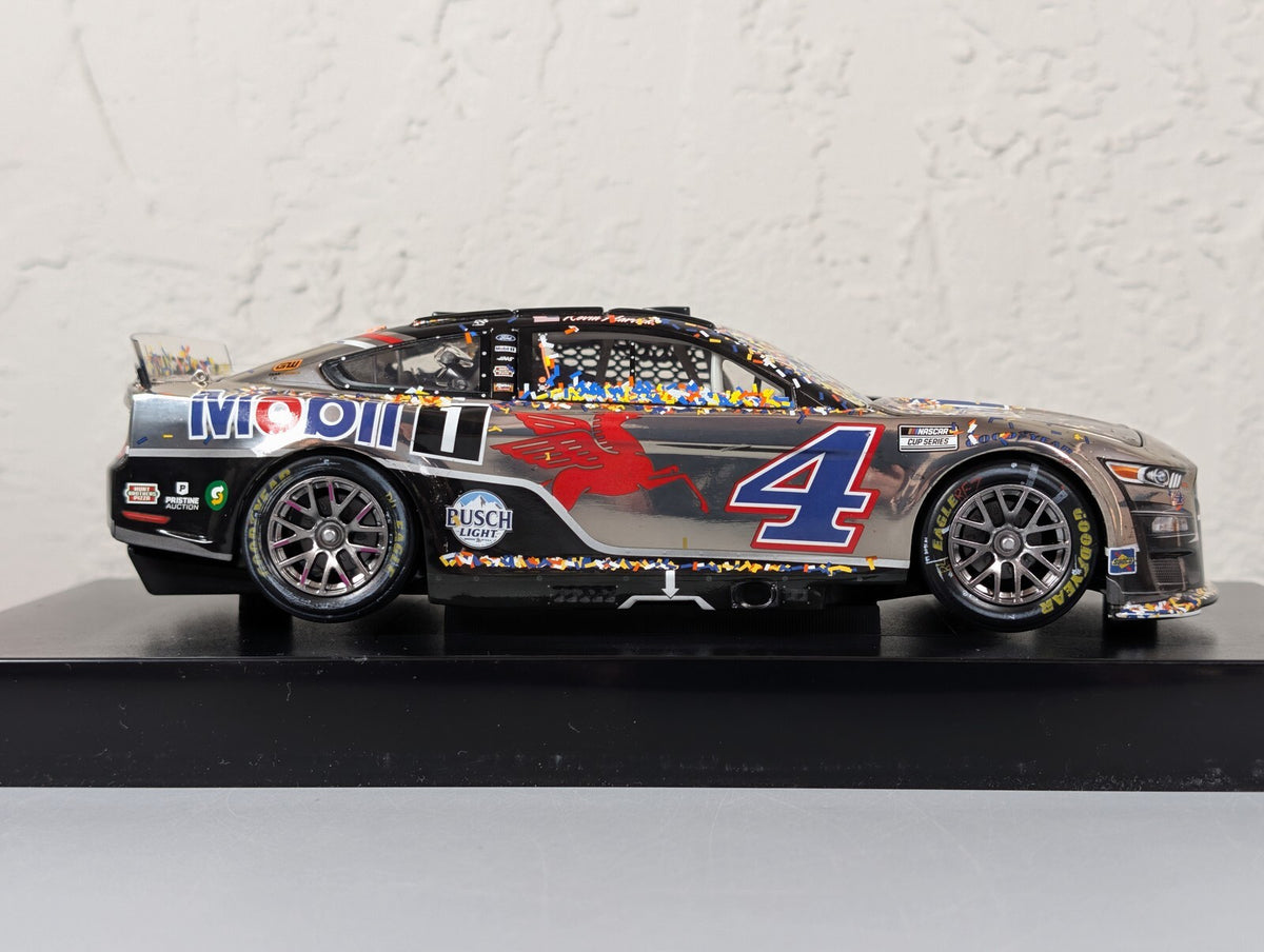 Kevin Harvick #4 Mobil 1 Richmond Win 2022 Mustang Elite Chrome 1:24 DIN 27/57