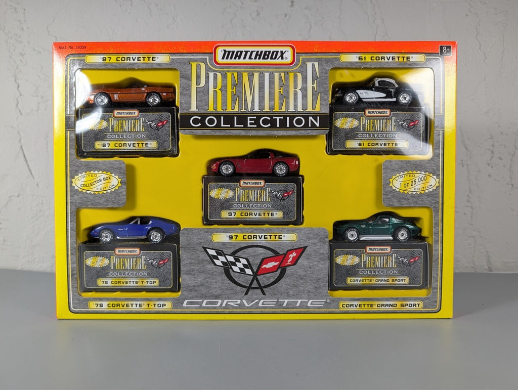 Matchbox Premiere Collection Corvette 5-Car Set Sealed 34359-6 1996