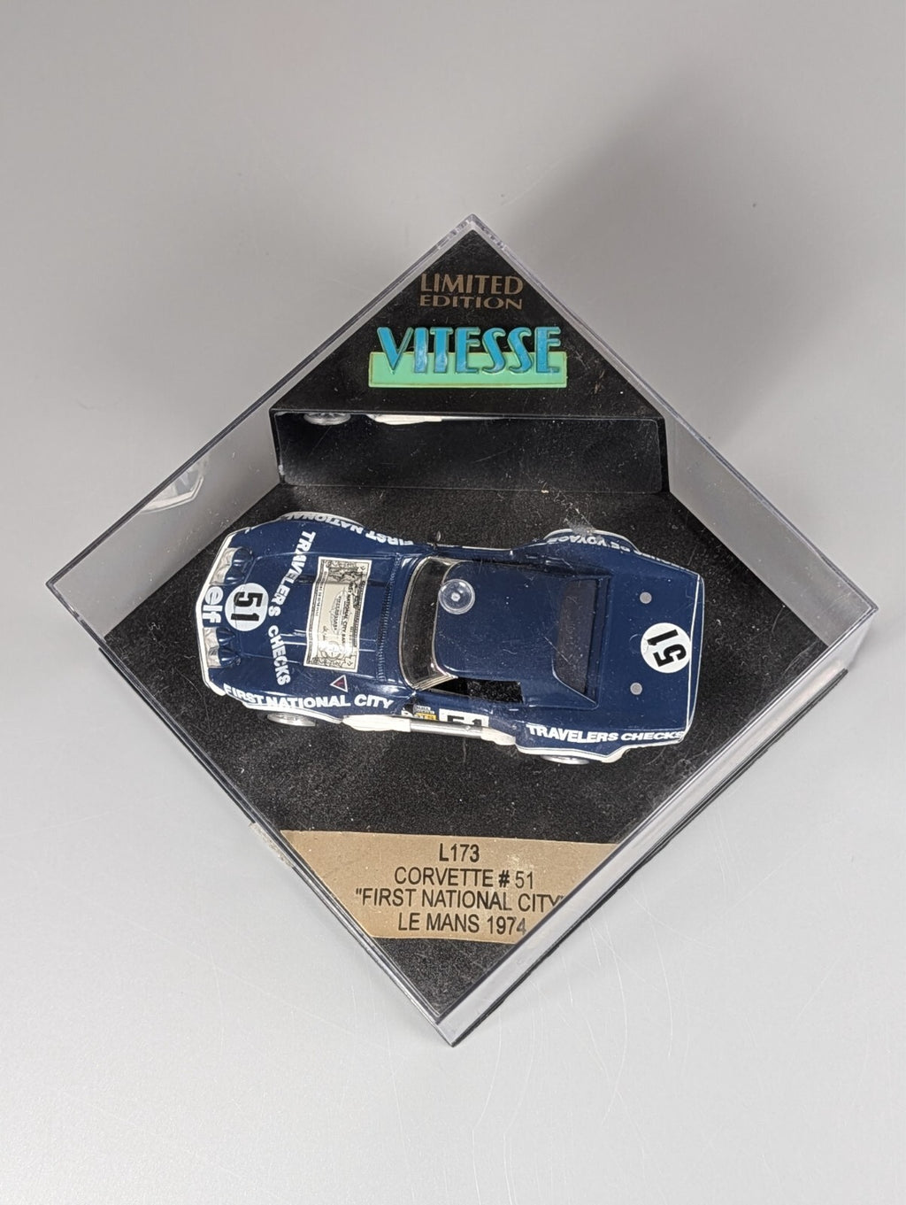 Vitesse L173 Corvette C3 #51 First National City Le Mans 1974 1:43 Diecast