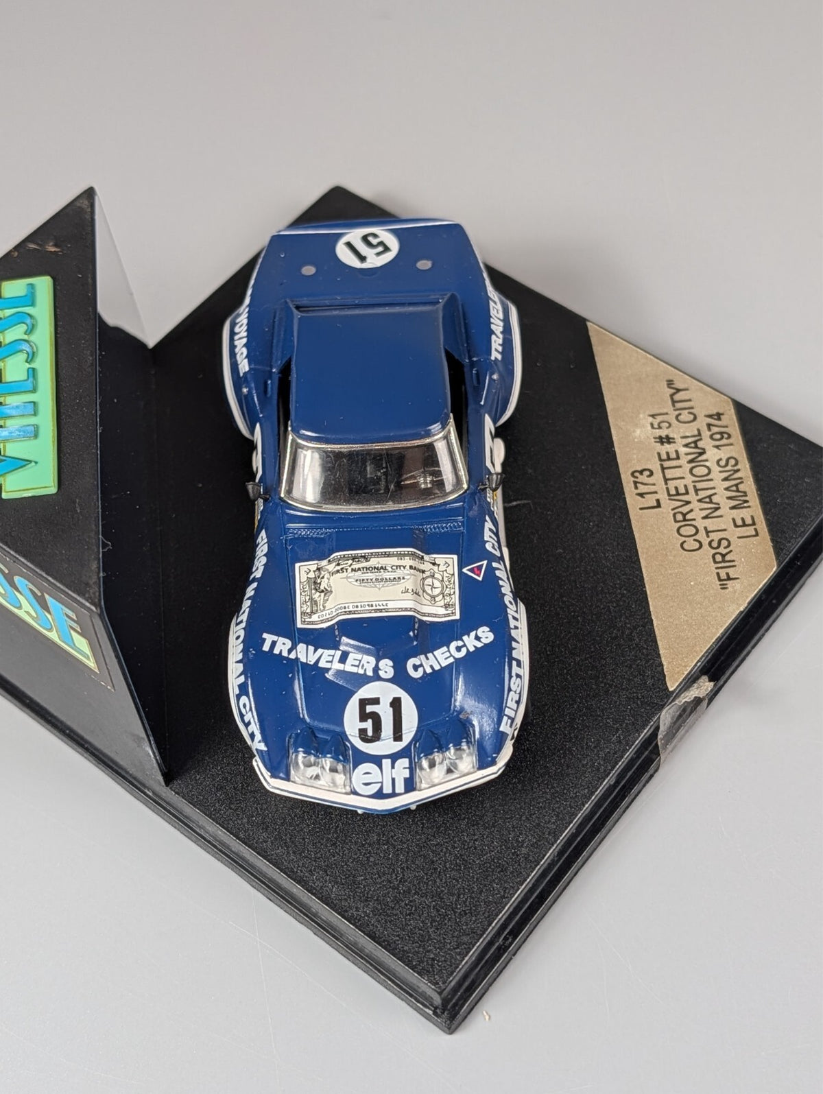 Vitesse L173 Corvette C3 #51 First National City Le Mans 1974 1:43 Diecast