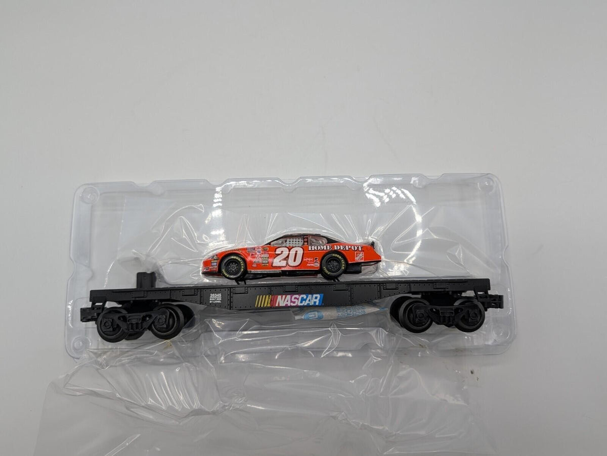 Lionel 6-26345 Tony Stewart NASCAR Flatcar w/ Removable #20 Stock Car O-Gauge LN