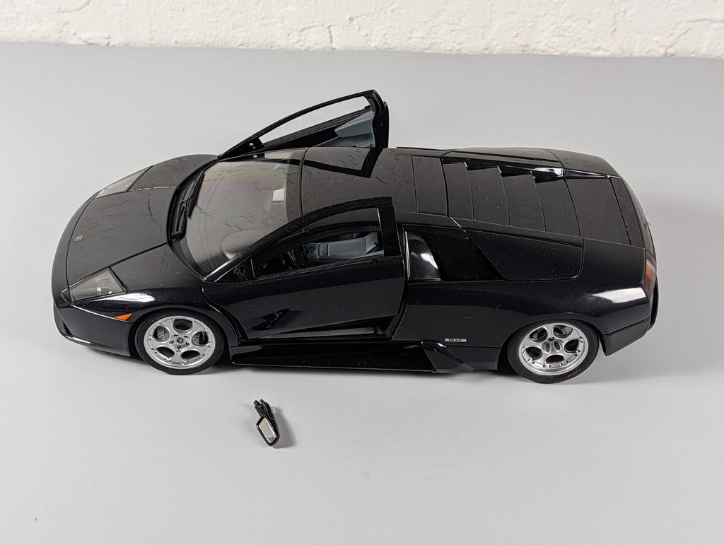 AutoArt 1:18 Lamborghini Murcielago Black Diecast Car No Box Loose Doors