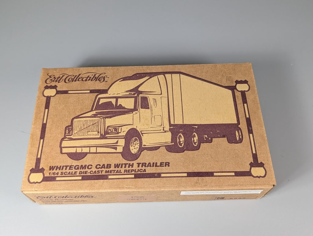ERTL 1995 Corvette American Dream Drive Tour Hauler 1:64 White GMC T535 NIB