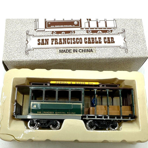 Vintage Lot of 2 Trolley Cable Cars San Francisco Powell Mason & Desire St. Box