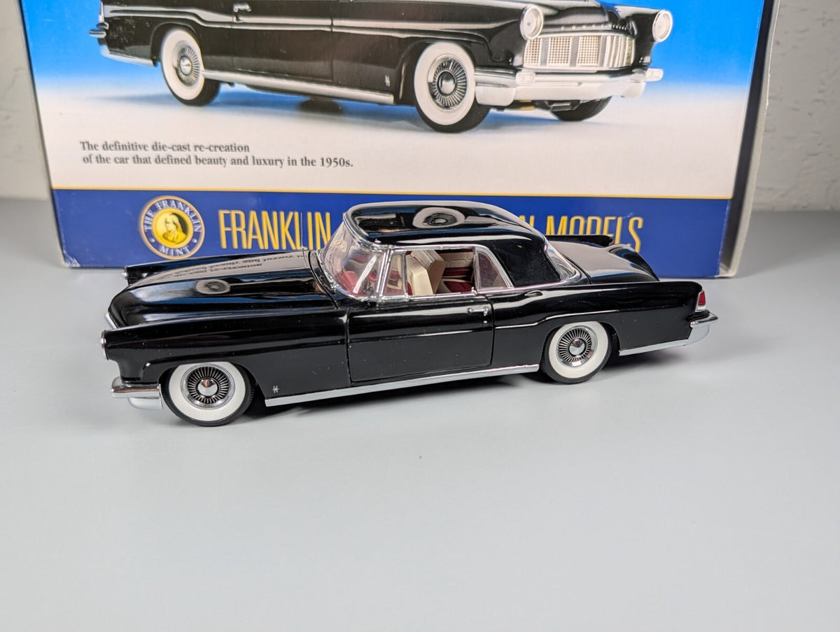 Franklin Mint 1956 Lincoln Continental Mark II 1:24 Diecast Black w/ Box