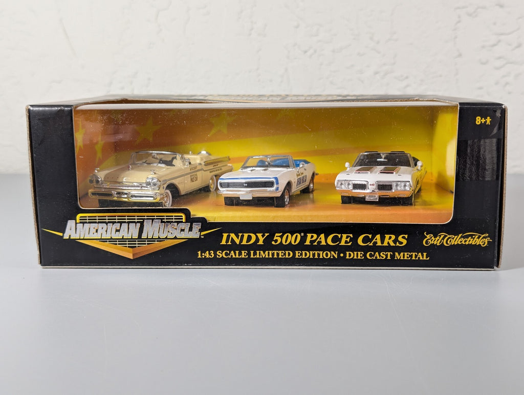 Ertl American Muscle Indy 500 Pace Cars 3 Car Set 1:43 Camaro 442 Mercury NIB