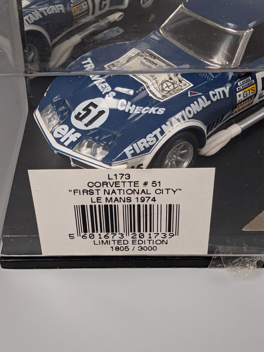 Vitesse L173 Corvette C3 #51 First National City Le Mans 1974 1:43 Diecast